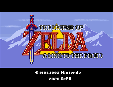 The Legend of Zelda: A Link to the Proto - Screenshot - Game Title Image