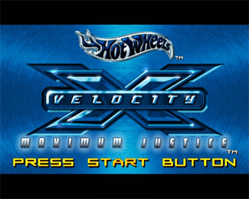 Hot Wheels: Velocity X: Maximum Justice - Screenshot - Game Title Image