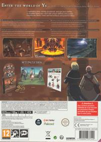 Ys Origin - Box - Back Image