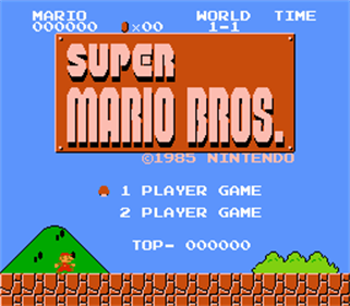 Super Mario Brothers - Screenshot - Game Title Image