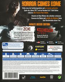 RESIDENT EVIL 7: Biohazard: Gold Edition - Box - Back Image