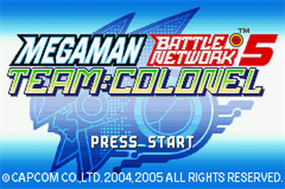 Mega Man Battle Network 5: Team Colonel - Screenshot - Game Title Image