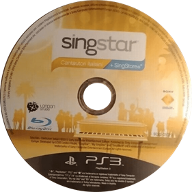 SingStar Cantautori Italiani - Disc Image
