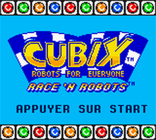Cubix: Robots For Everyone: Race 'N Robots - Screenshot - Game Title Image