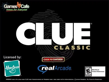 Clue Classic - Screenshot - Game Title Image