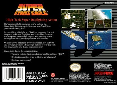 Super Strike Eagle - Box - Back Image