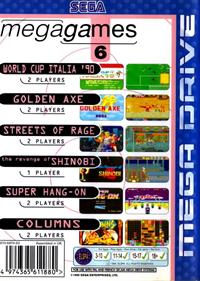 Mega Games 6 - Box - Back Image