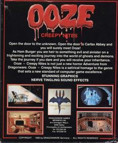Ooze: Creepy Nites - Box - Back Image