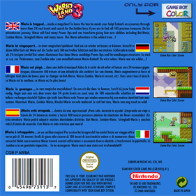 Wario Land 3 - Box - Back Image