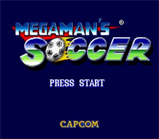 Mega Man Soccer - Screenshot - Game Title Image