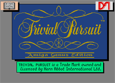 Trivial Pursuit: The Computer Game: Amiga-Genus Edition - Screenshot - Game Title