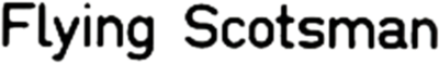 Flying Scotsman - Clear Logo Image