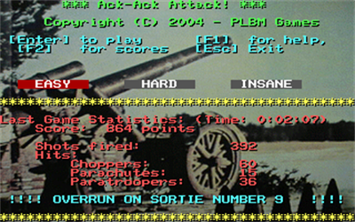 Ack-Ack Attack! - Screenshot - Game Title Image