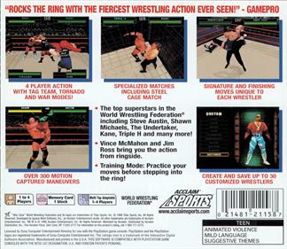 WWF War Zone - Box - Back Image