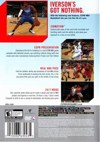 ESPN NBA Basketball - Box - Back Image