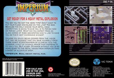 Imperium - Box - Back Image