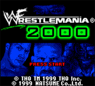 WWF Wrestlemania 2000 - Screenshot - Game Title Image
