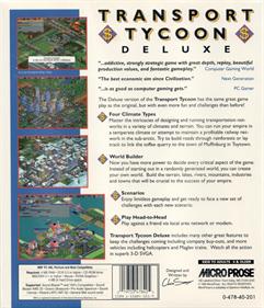 Transport Tycoon Deluxe - Box - Back Image