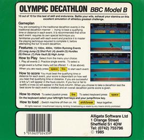 Olympic Decathlon - Box - Back Image