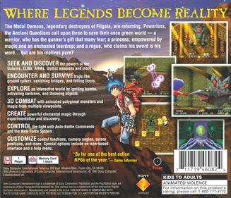 Wild Arms - Box - Back Image