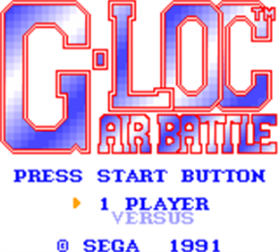 G-LOC: Air Battle - Screenshot - Game Title Image