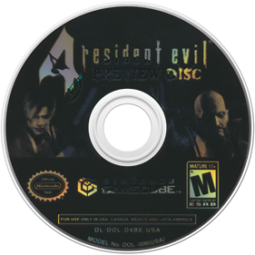 Resident Evil 4 (Preview Disc) - Disc Image