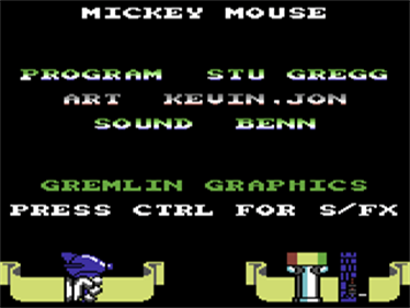 Mickey Mouse: The Computer Game - Screenshot - Game Title Image