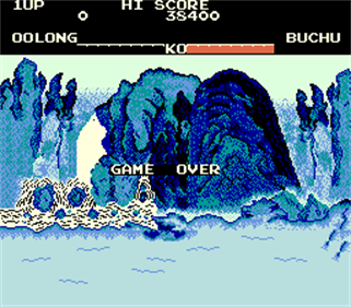 Yie Ar Kung-Fu - Screenshot - Game Over Image