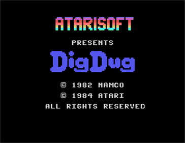 Dig Dug - Screenshot - Game Title Image