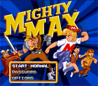 The Adventures of Mighty Max - Screenshot - Game Title Image