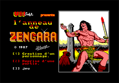 L'Anneau de Zengara - Screenshot - Game Title Image