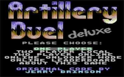 Artillery Duel Deluxe - Screenshot - Game Title Image