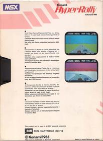 Hyper Rally - Box - Back Image