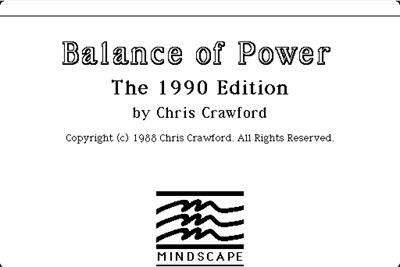 Balance of Power: The 1990 Edition - Screenshot - Game Title Image