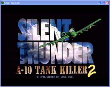 Silent Thunder: A-10 Tank Killer II - Screenshot - Game Title Image