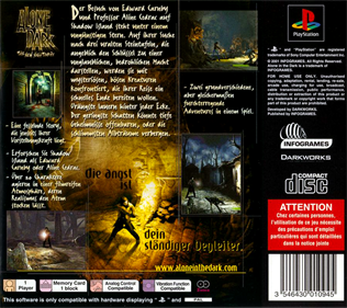 Alone in the Dark: The New Nightmare - Box - Back Image