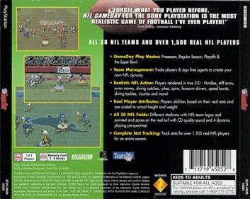 NFL GameDay - Box - Back Image