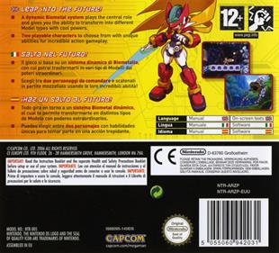Mega Man ZX - Box - Back Image