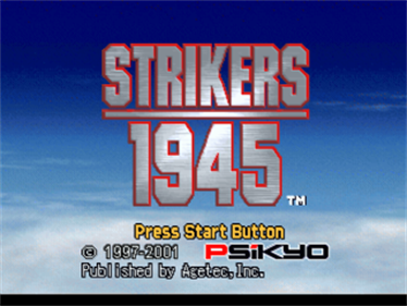 Strikers 1945 - Screenshot - Game Title Image