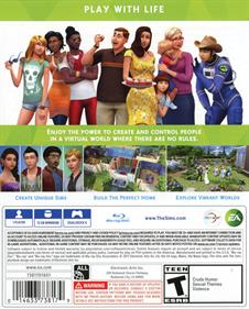 The Sims 4 - Box - Back Image