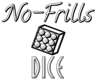 No-Frills Dice - Clear Logo Image
