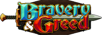 Bravery and Greed - Clear Logo Image