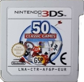 50 Classic Games 3D - Cart - Front Image