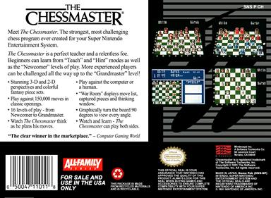 The Chessmaster - Box - Back Image