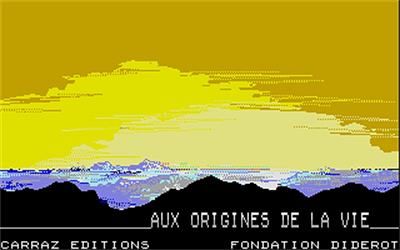 Aux origines de la vie. - Screenshot - Game Title Image