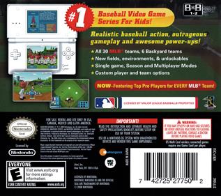 Backyard Baseball '10 - Box - Back Image