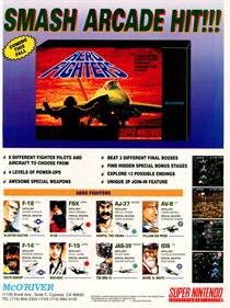 Aero Fighters - Advertisement Flyer - Front Image