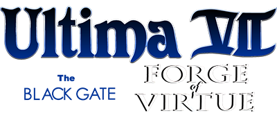 Ultima VII: The Black Gate + Forge of Virtue - Clear Logo Image