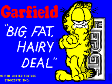 Garfield: Big, Fat, Hairy Deal - Screenshot - Game Title Image