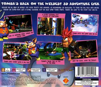 Tomba! 2: The Evil Swine Return - Box - Back Image